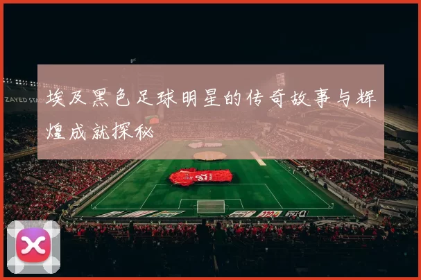 埃及黑色足球明星的传奇故事与辉煌成就探秘